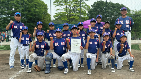 Aブロック 準優勝 飯坂ソフトボールスポーツ少年団
